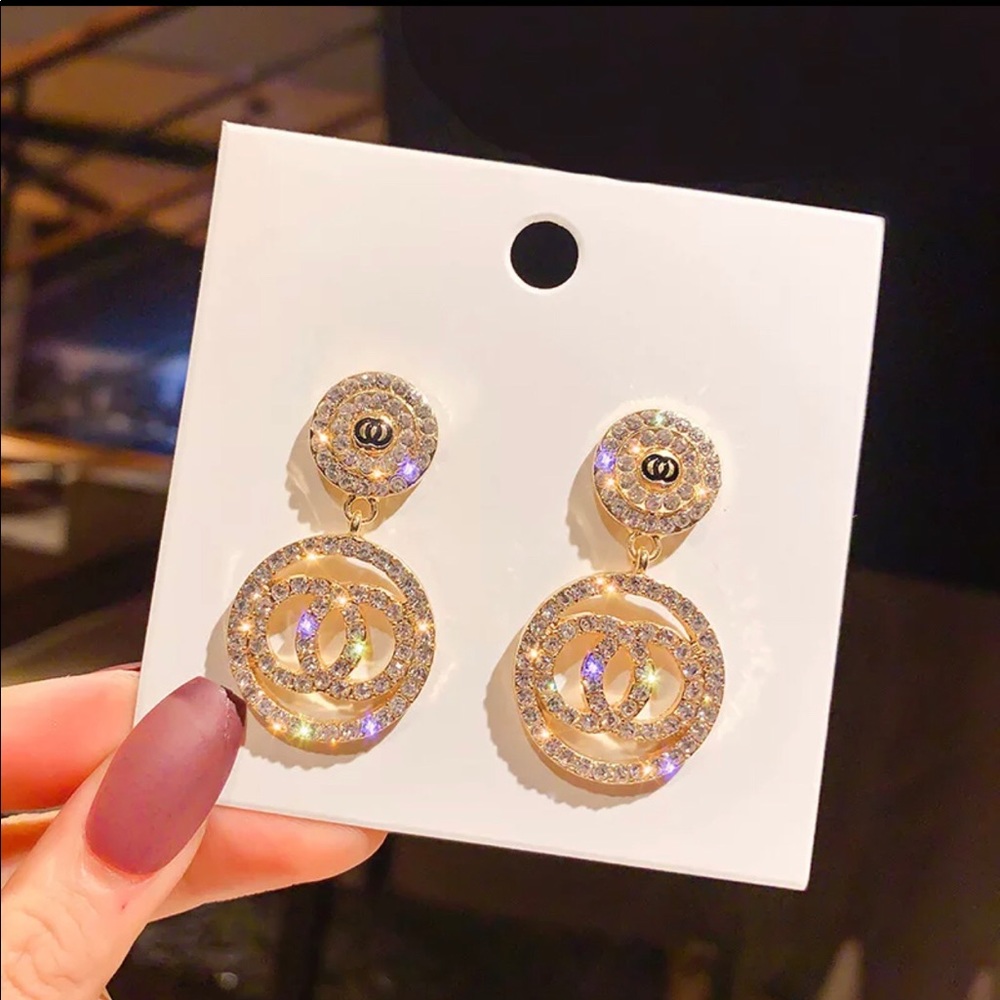 Luxury Rhinestone Drop Earrings